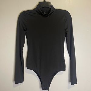 SHEIN Bodysuit Top Size4 Bodycon Turtleneck